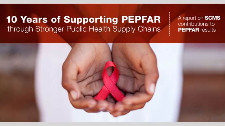 pepfar hands holding ribbon