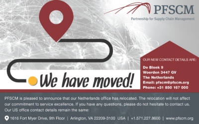 PFSCM’s Netherlands office has moved!