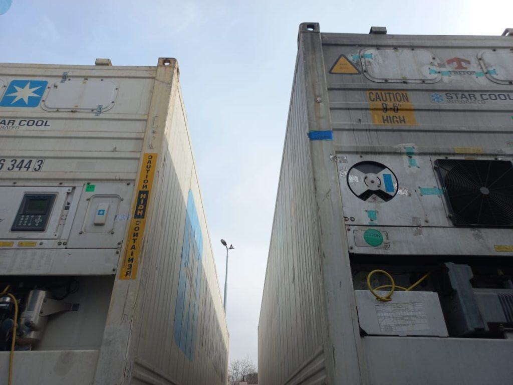 Reefer containers, or refrigerated containers Reefer containers, or refrigerated containers