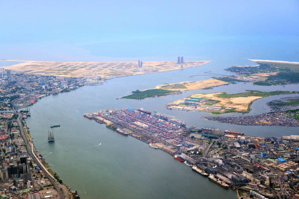 Ariel view of Lagos Nigeria Ariel view of Lagos Nigeria
