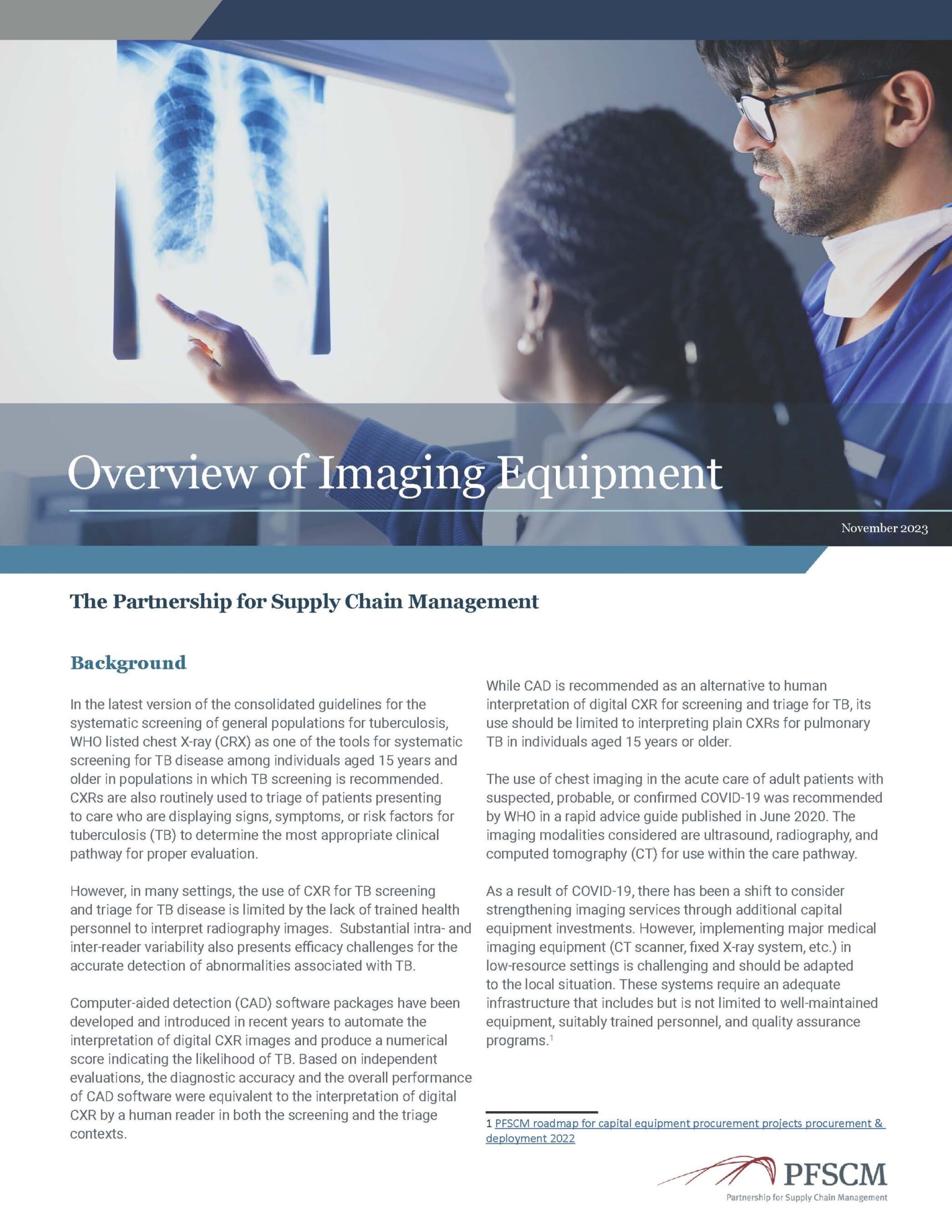 Overview of Imaging Equipment - PFSCM