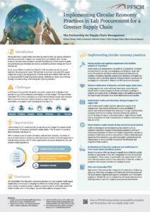 Implementing circular economy practices in lab procurement for a greener supply chain